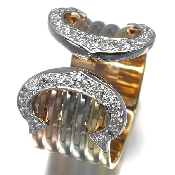 カルティエ リング ダイヤ ダイヤモンド 2C ドゥーブルC C2 スリー