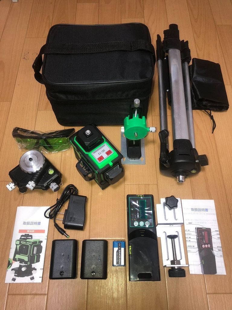 12ライン グリーン レーザー墨出し器/墨だし器//測定器/墨出器