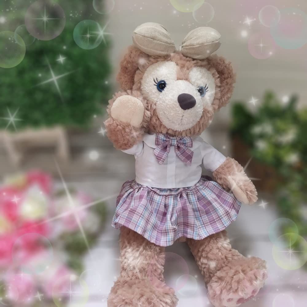 ♡リーナベル、ダッフィー、ジェラトーニ、クッキーアン♡Sサイズ用のコスチューム♡ クッキー・アンSサイズ用,オーバーオール,ホワイトコーデ