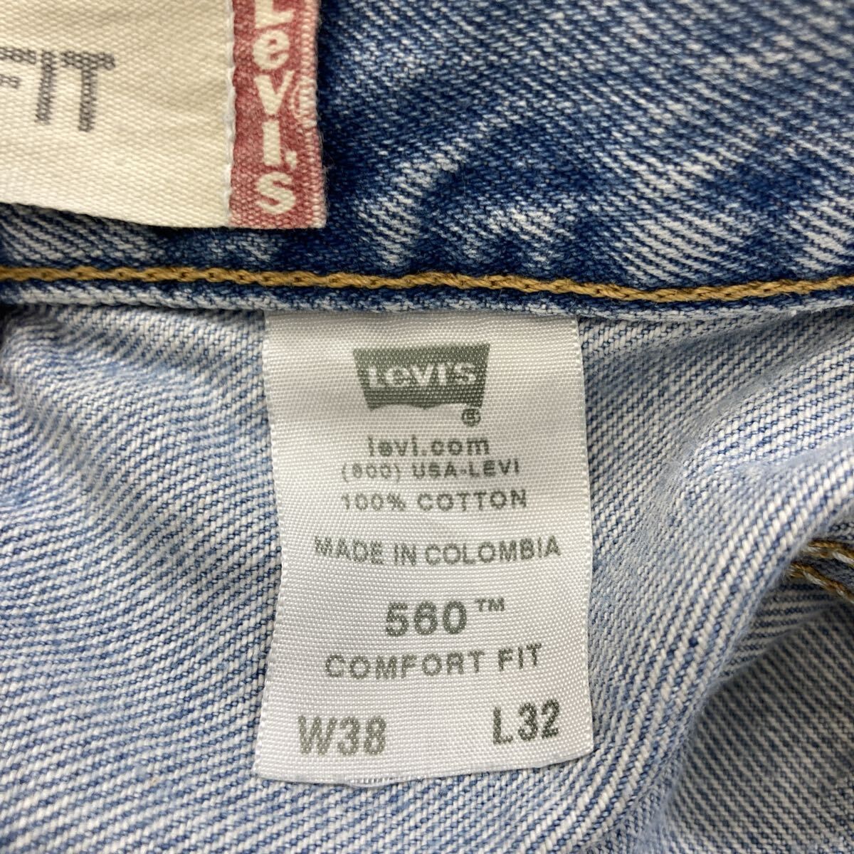 リーバイス560 Levis W38 ブルーデニムパンツ 青 00s 8481 Levi\u0027s リーバイス 560 デニムパンツ バギー インディゴ W38 Levi\u0027s