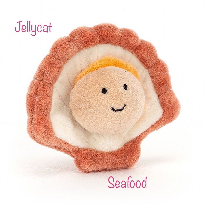 Jellycat ホタテ　ぬいぐるみ　シーフード　ジェリーキャット