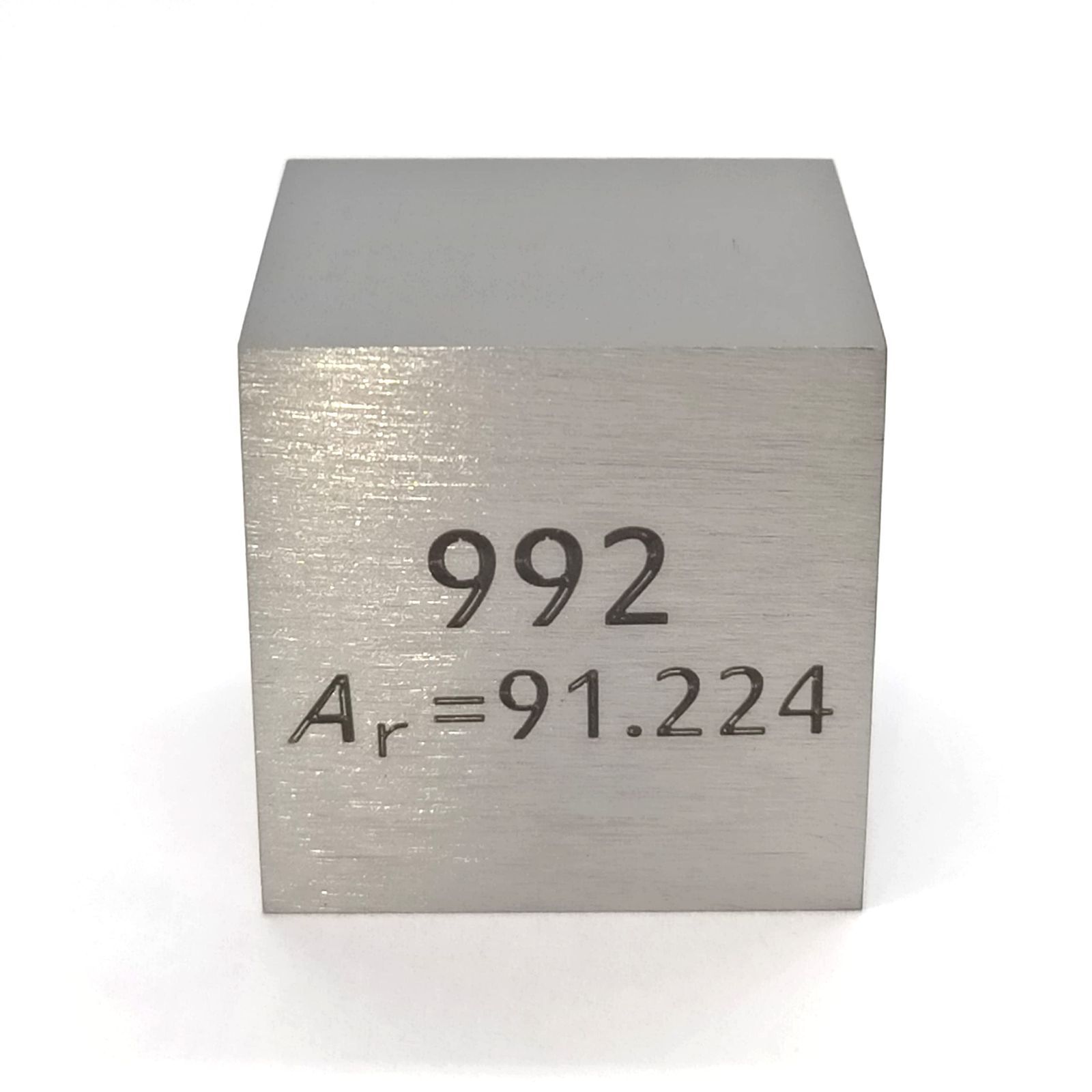 在庫処分 元素標本 ジルコニウム Zr 25mmキューブ 刻印A 通常面
