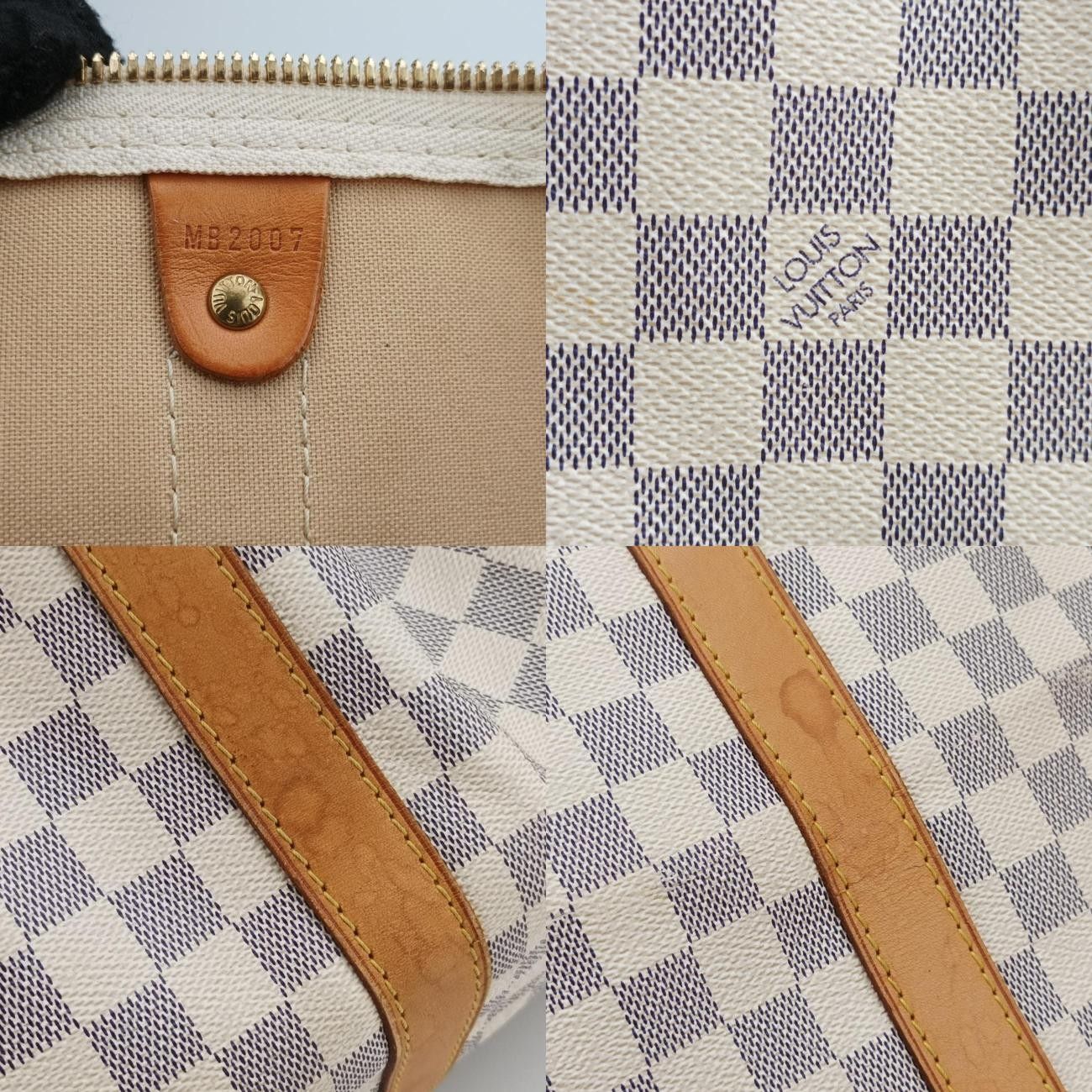 Vuittonキーポルバンドリエール55アズールダミエキャンバスN41429MB2007