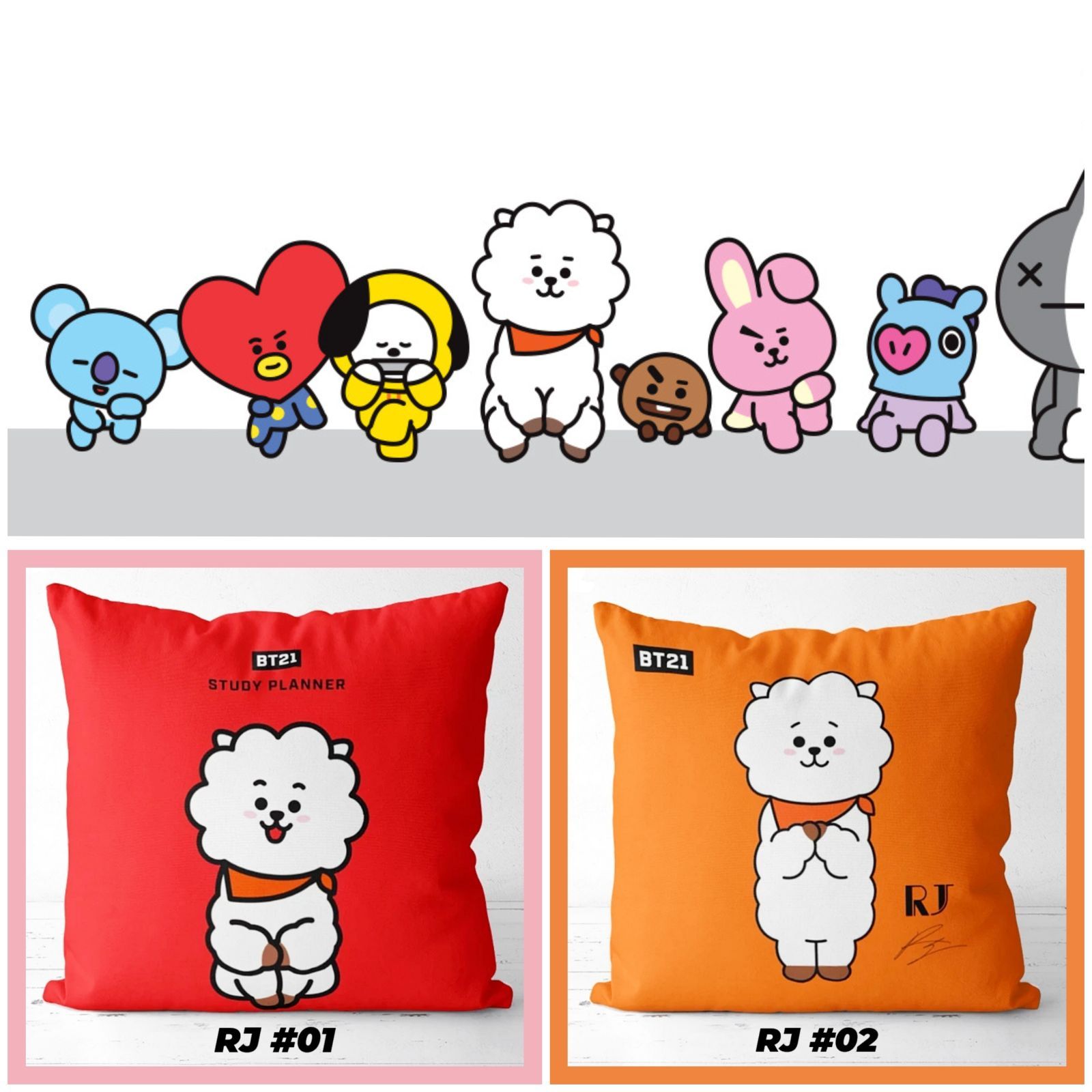 BT21クッションカバー【RJ】 - メルカリ