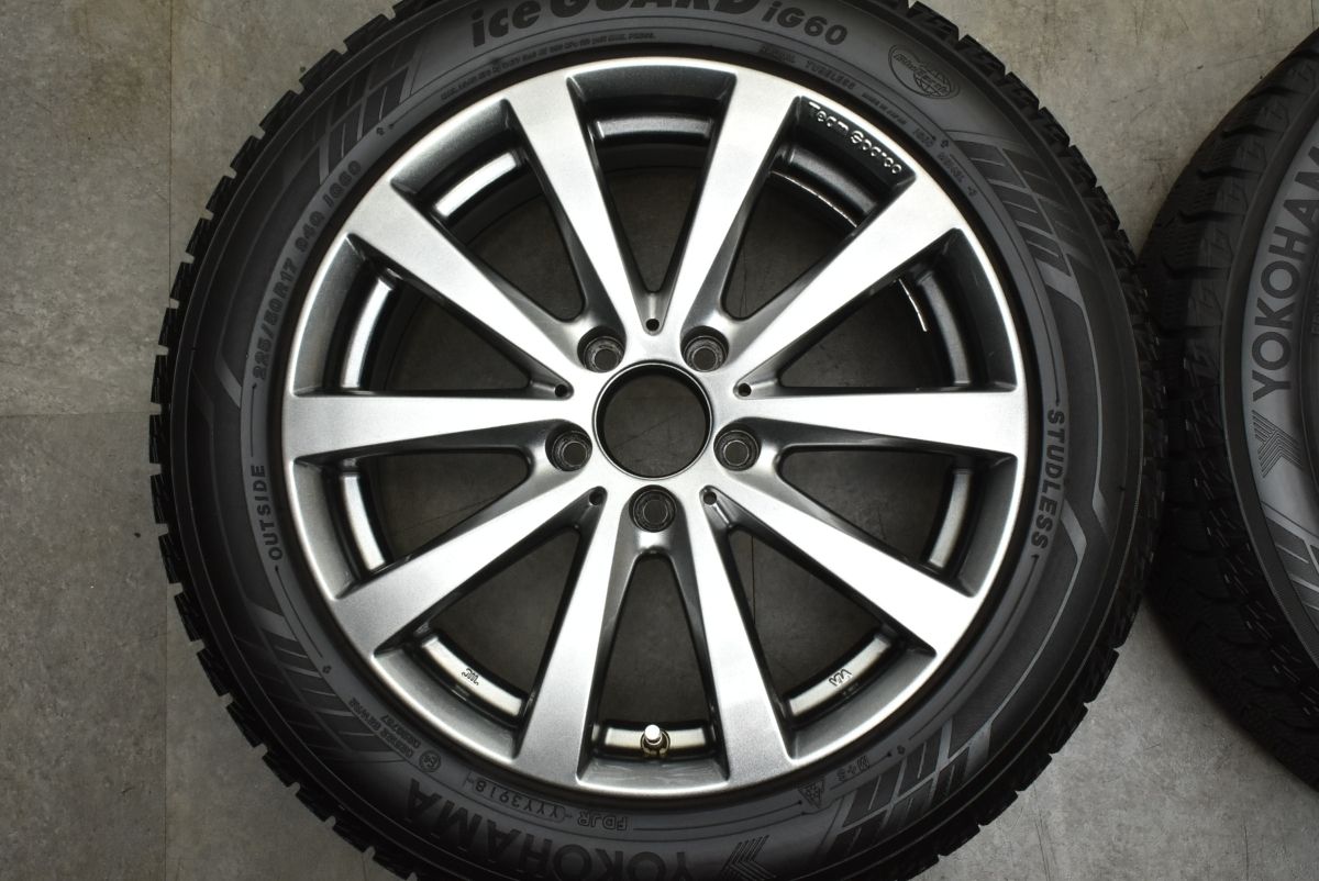 ベンツ Team Sparco 17インチ 7.5J +47 112 ハブ67mm DUNLOP 245/45R17 スタッドレス　4本セット チームスパルコホイール アウディ ベンツ BMW MINI 17インチ 17×7.5J