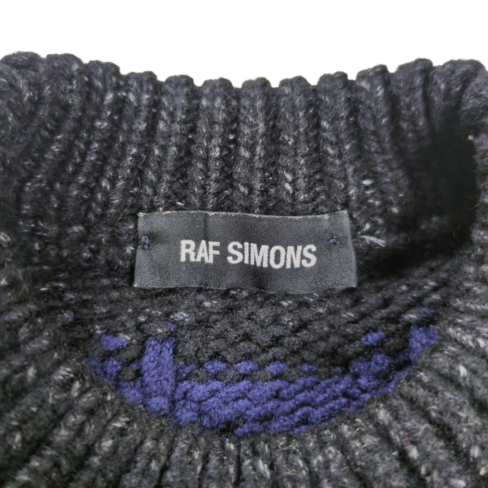 RAF SIMONS　レース編み　透かし模様　コットンニット Revo.（レボ）の「透かし編み風 花柄 フラワーモチーフ レース