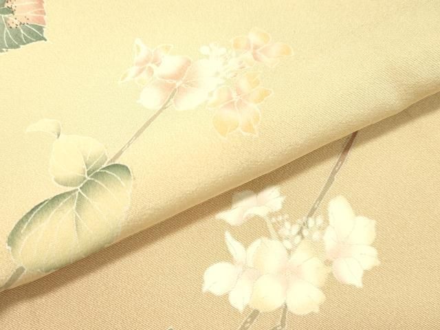 平和屋着物○京友禅 伝統工芸士 坂東峰彩 訪問着 枝花文 暈し染め 正絹  