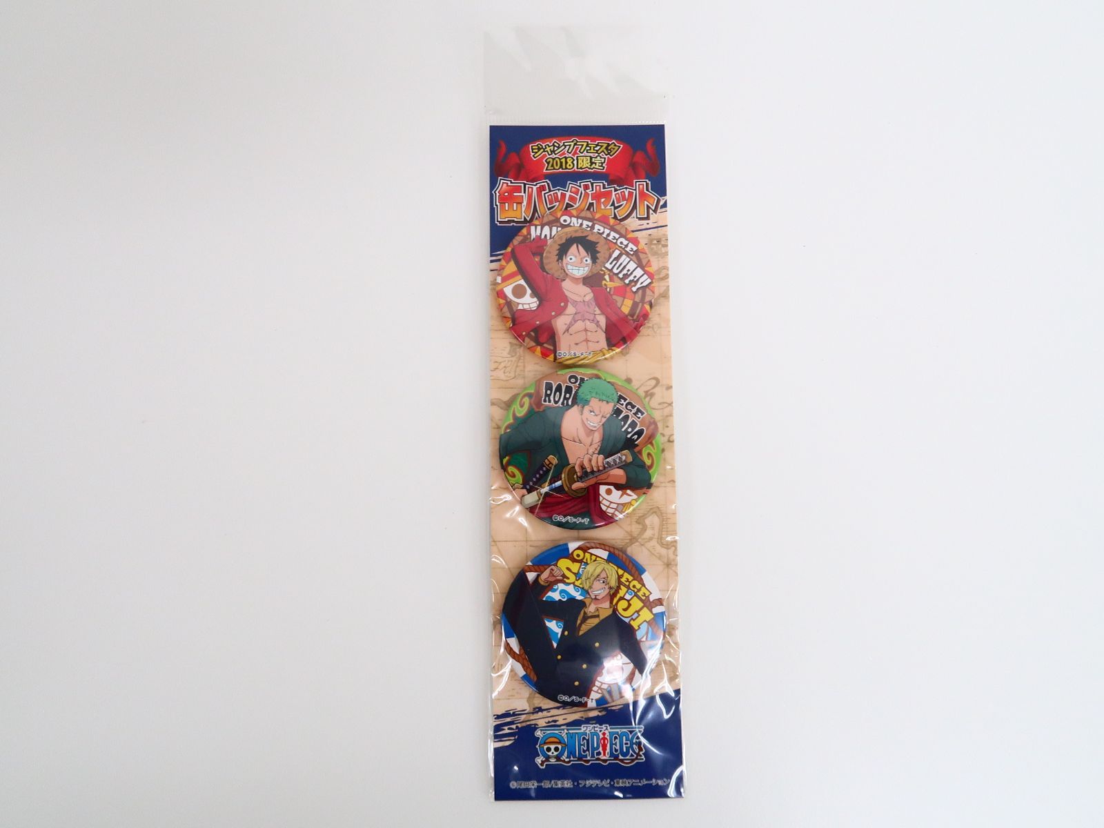 ONE PIECE ジャンプフェスタ 2018 缶バッジ ルフィ ONE PIECE JF2018限定 缶バッジ ルフィ ホログラム仕様 JUMP SHOP