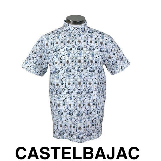 30％OFFカステルバジャックCASTELBAJAC半袖ポロシャツ7234274106-1シロ