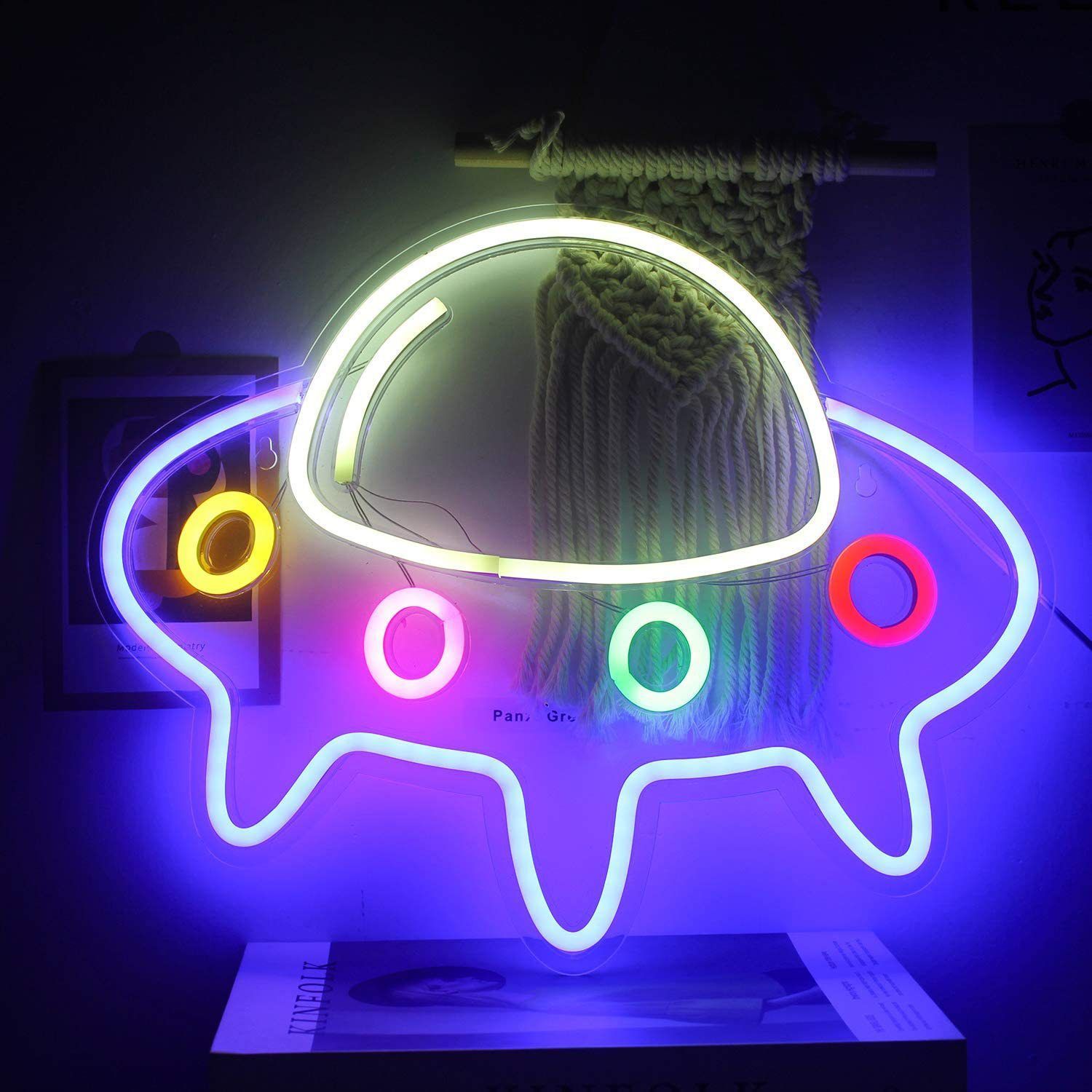 ネオンサイン 壁掛け ネオンイト 天体 発光サイン ネオン管 壁装飾 おしゃれ LED ネオン看板 部屋 インテリア バー カフェ 車 屋内 販売店 趣味 照明 D701
