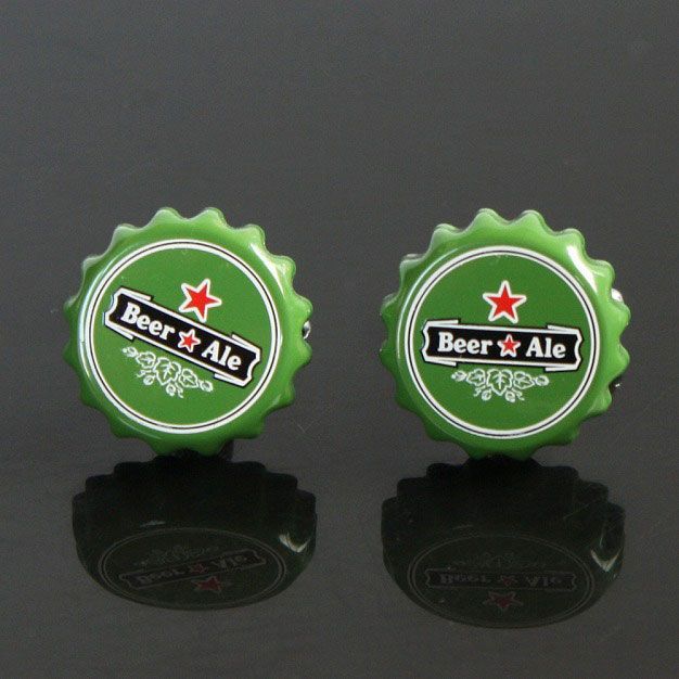 鎌倉カフス工房　ビールの王冠カフスボタン（カフリンクス）