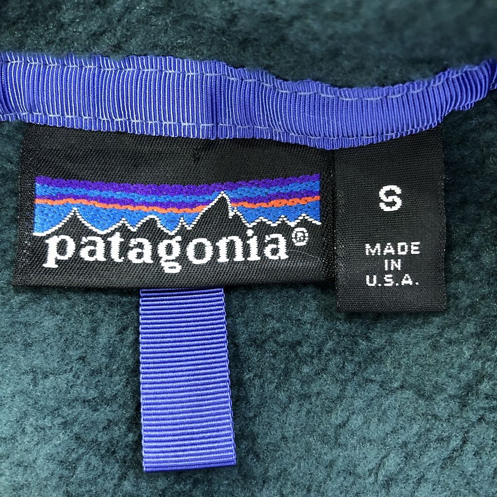 90年代 USA製 patagonia パタゴニア スナップT フリースジャケット