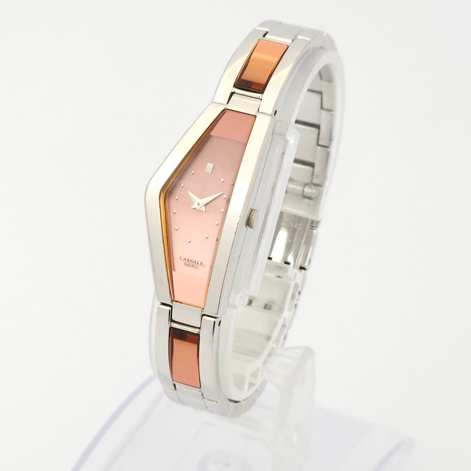 SEIKO セイコー ラサール 1E20-3B60 QZ 動作品 ピンク - メルカリ