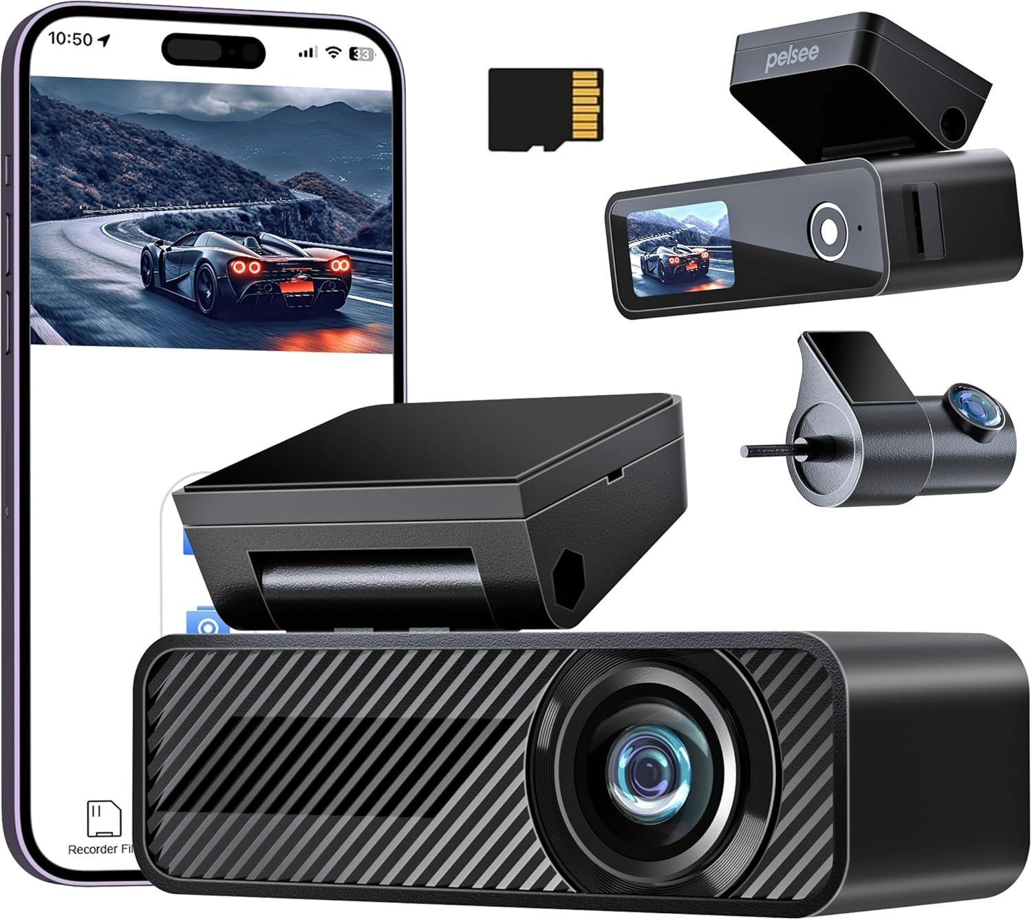 【SONYセンサー】ドライブレコーダー 前後2カメラ 1440P HD 170°広視野 暗視ライト WDR SDカード 録画 駐車監視 ノイズ対策  高画質 衝撃録画 車用品 : ウシオノニワ - 通販 - Yahoo!ショッピング ドライブレコーダー 前後カメラ SONYセンサー 1440PフルHD 170°p