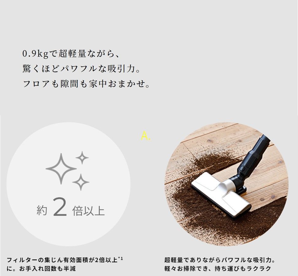 正規品 siroca シロカ 2way コードレススティッククリーナー SV-S271 
