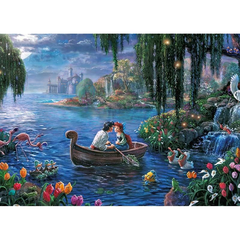 パズル アリエル リトルマーメイド 2000ピース thomas kinkade Amazon