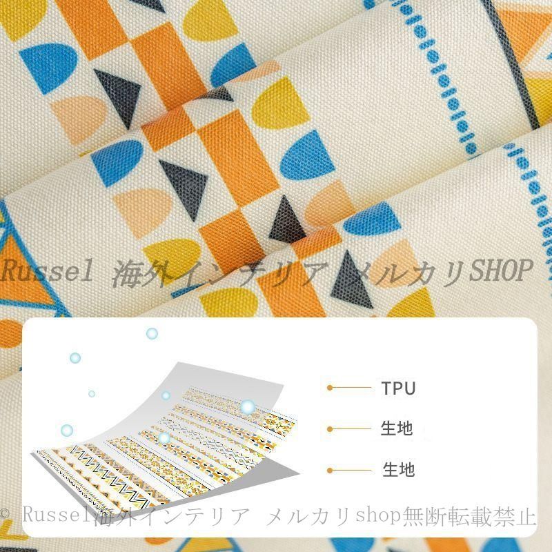 ８月１５日まで送料無料。 テーブル クロス 幾何学模様 ジグザグ デザイン 撥水 おしゃれ かわいい インテリア 北欧 モダン 120cm x 160cm 120cm x 180cm 防水 防塵 防油 食卓 マット カバー 低価格！