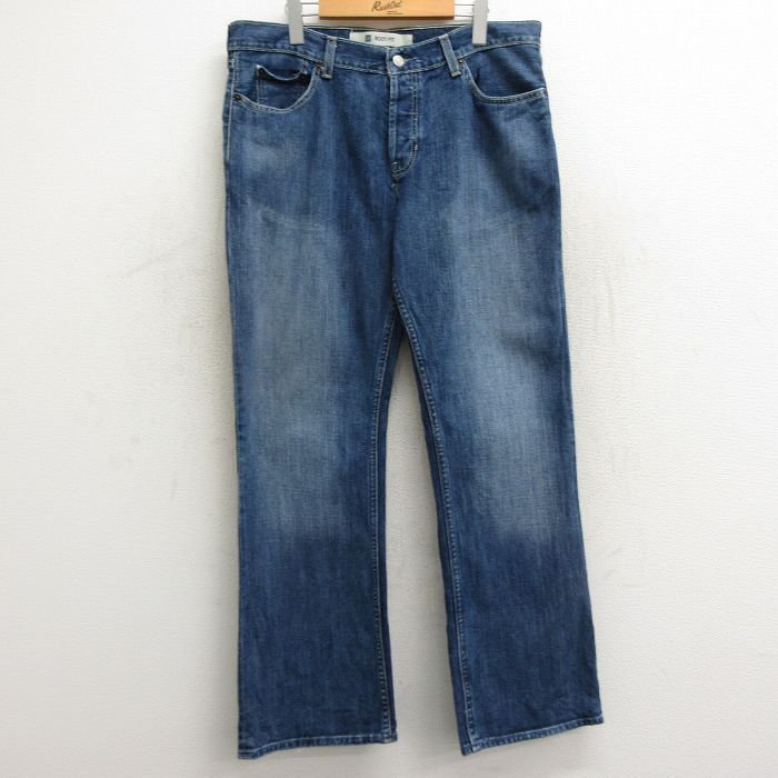 W36/古着 ギャップ GAP ジーンズ メンズ 00s ブーツカット コットン 紺