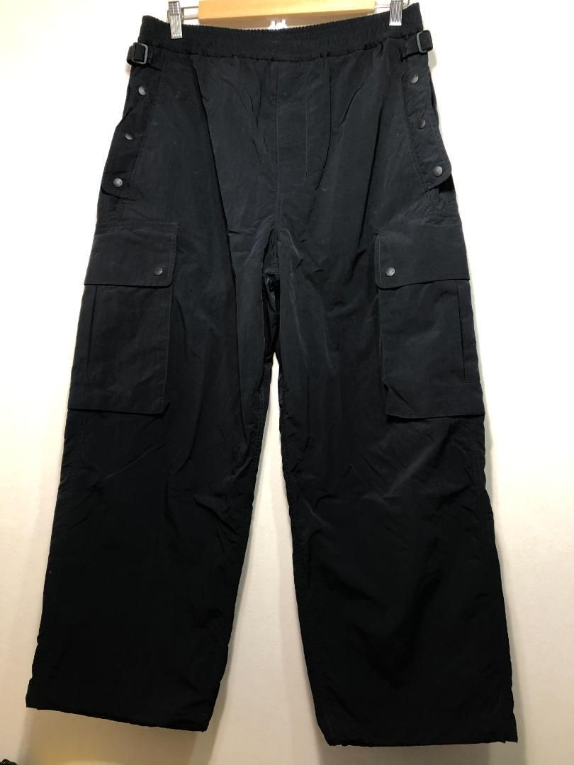 089030 DAIWA PIER39 TECH PARACHUTE PANTS テック パラシュート パンツ M ブラック ナイロン カーゴ BP-55024 ダイワ