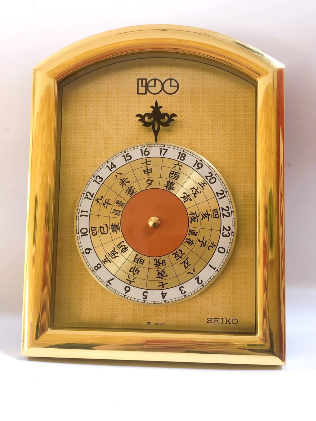 SEIKO　服部時計店　100年記念置時計　金色 1981年　インテリア　動作品 SEIKO 服部時計店 100年記念置時計 金色 1981年 インテリア 動作品