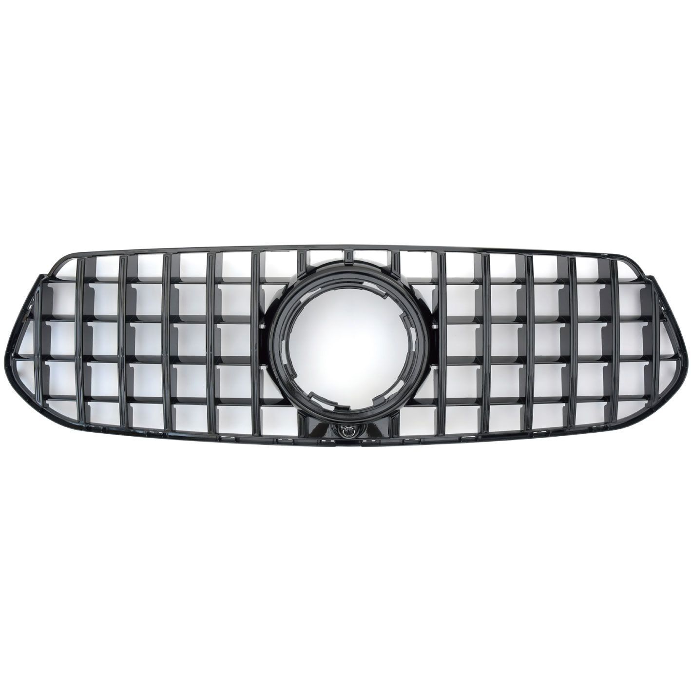 ベンツ GLEクラス W167 後期 AMG-Line パナメリカーナグリル オールブラック 縦フィン|GTR仕様 商品番号4918