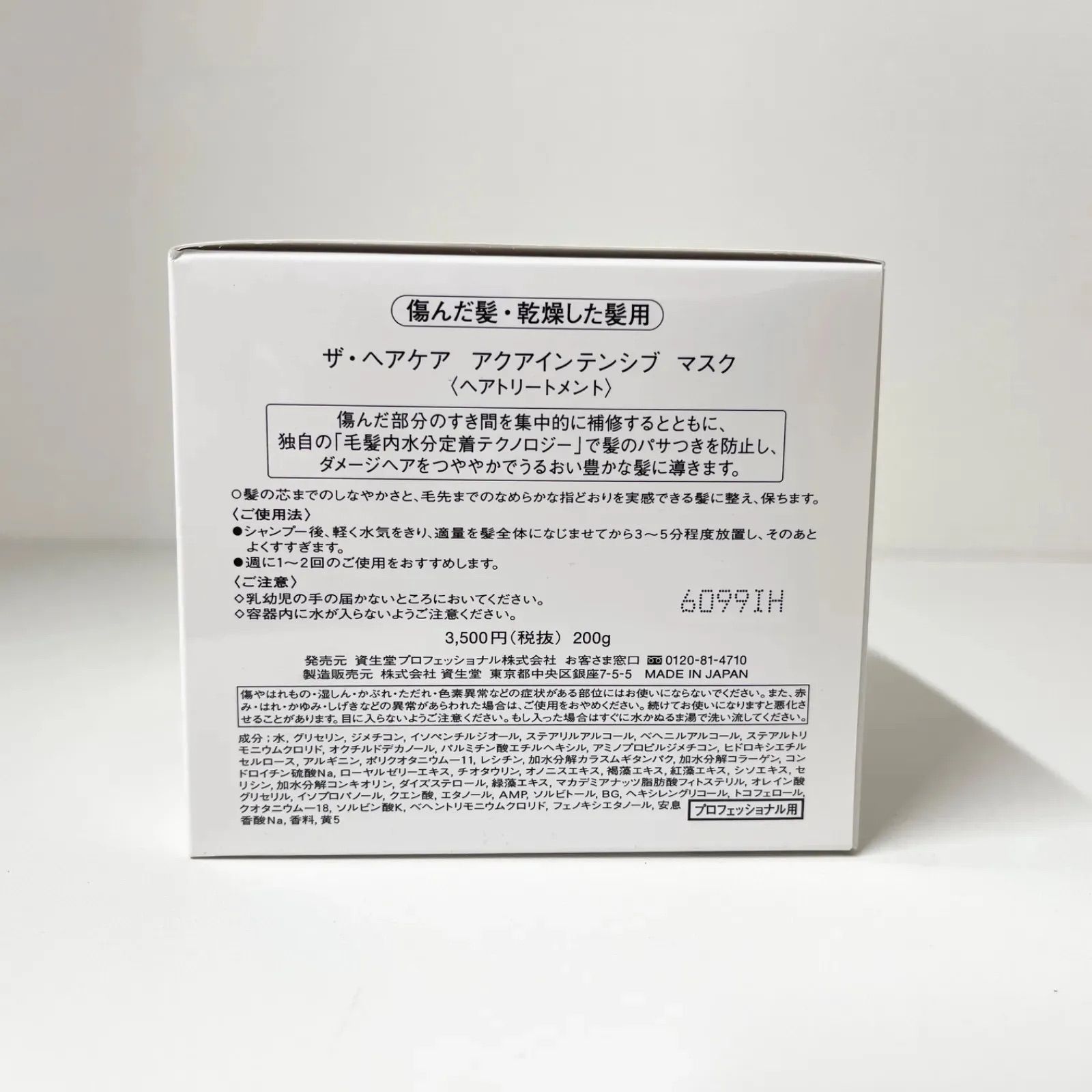海外で買 資生堂プロフェッショナル ザ・ヘアケア 200g マスク アクアインテンシブ トリートメント -  www.curitibacasahostel.com.br