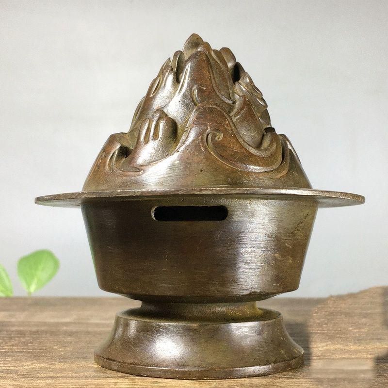 銅器 八宝図香薫炉 宣炉 香道具 茶道具 装飾品 工芸品 置物 銅器 博山炉 室内茶道薫香炉 沈香檀香炉 装飾品 工芸品 置物