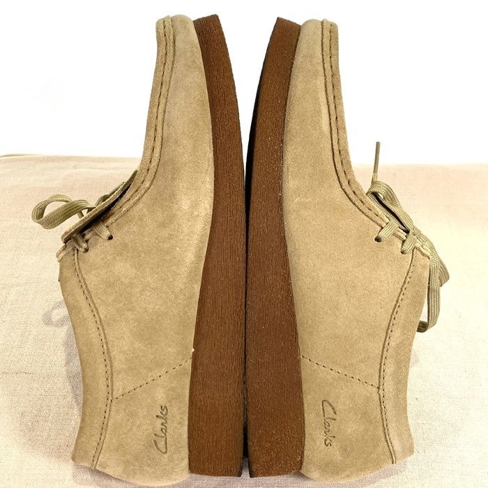 Clarks クラークス WALLABEE ワラビー スウェードシューズ ベージュ 61304065 Size UK7.5 (26.5cm)