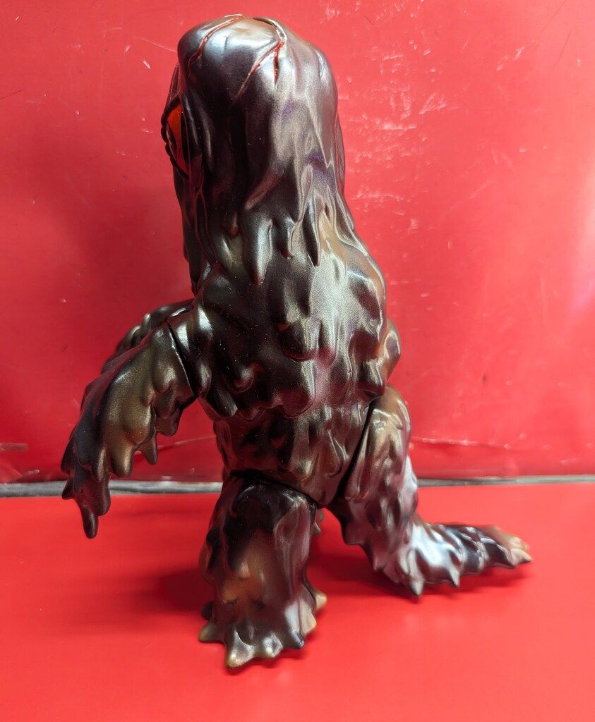 マルサン 世紀の大怪獣 ヘドラ 350 黒成型/銅/金塗装 黒銅赤目