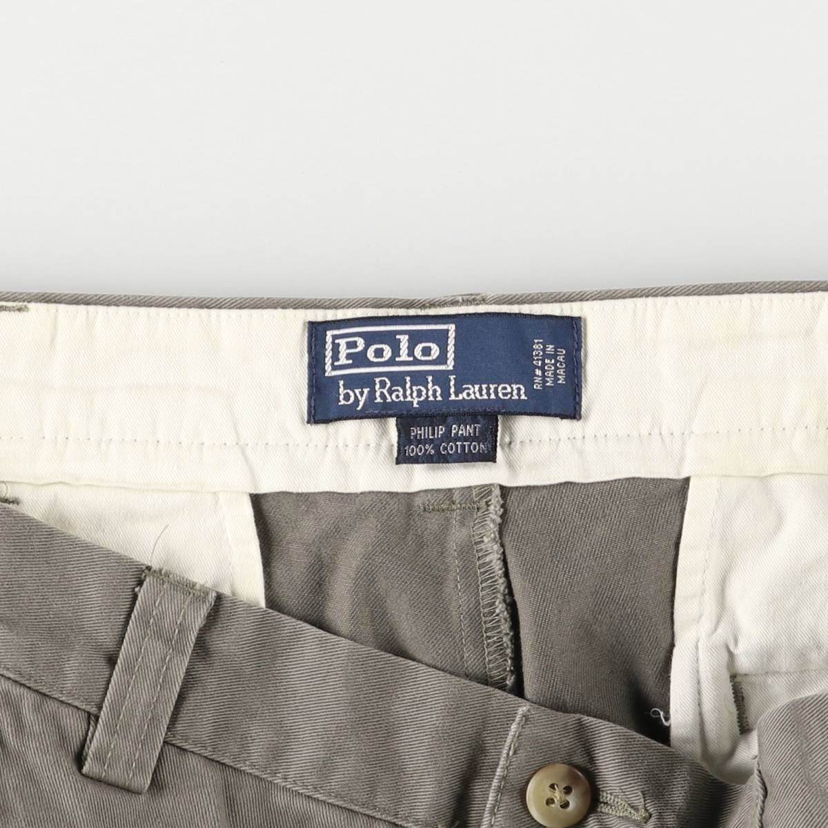 Polo by Ralph Lauren PHILIP/古着/実寸W38L29 POLO RALPH LAUREN ポロ・ラルフローレン XCII UNIT03 OPTIMUM