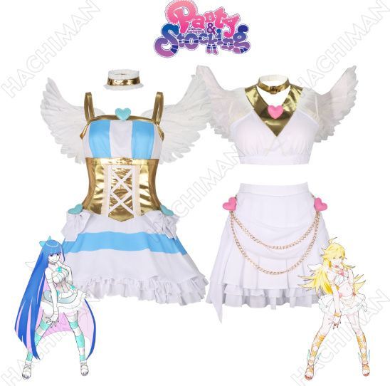 A*可様 パンティアンドストッキング　コスプレ衣装　エスサイズ　おまけウィッグ付 📣新作予約販売中~~ ❤️パンティ&ストッキングwithガーター