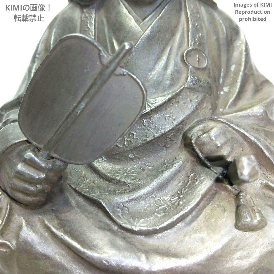 上杉謙信 銅像 銅製 高さ13.5cm 幅15cm 奥行10.2cm 東京 帝国 大学