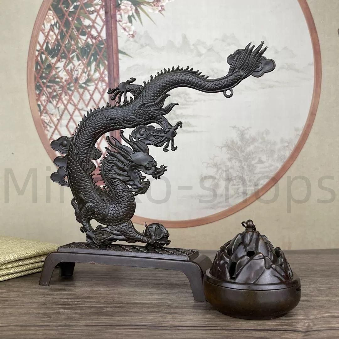 新品・未使用】 竜弔炉香炉 竜香炉 香道具 装飾品 工芸品 美術品 新品・未使用】 竜弔炉香炉 竜香炉 香道具 装飾品 工芸品 美術品