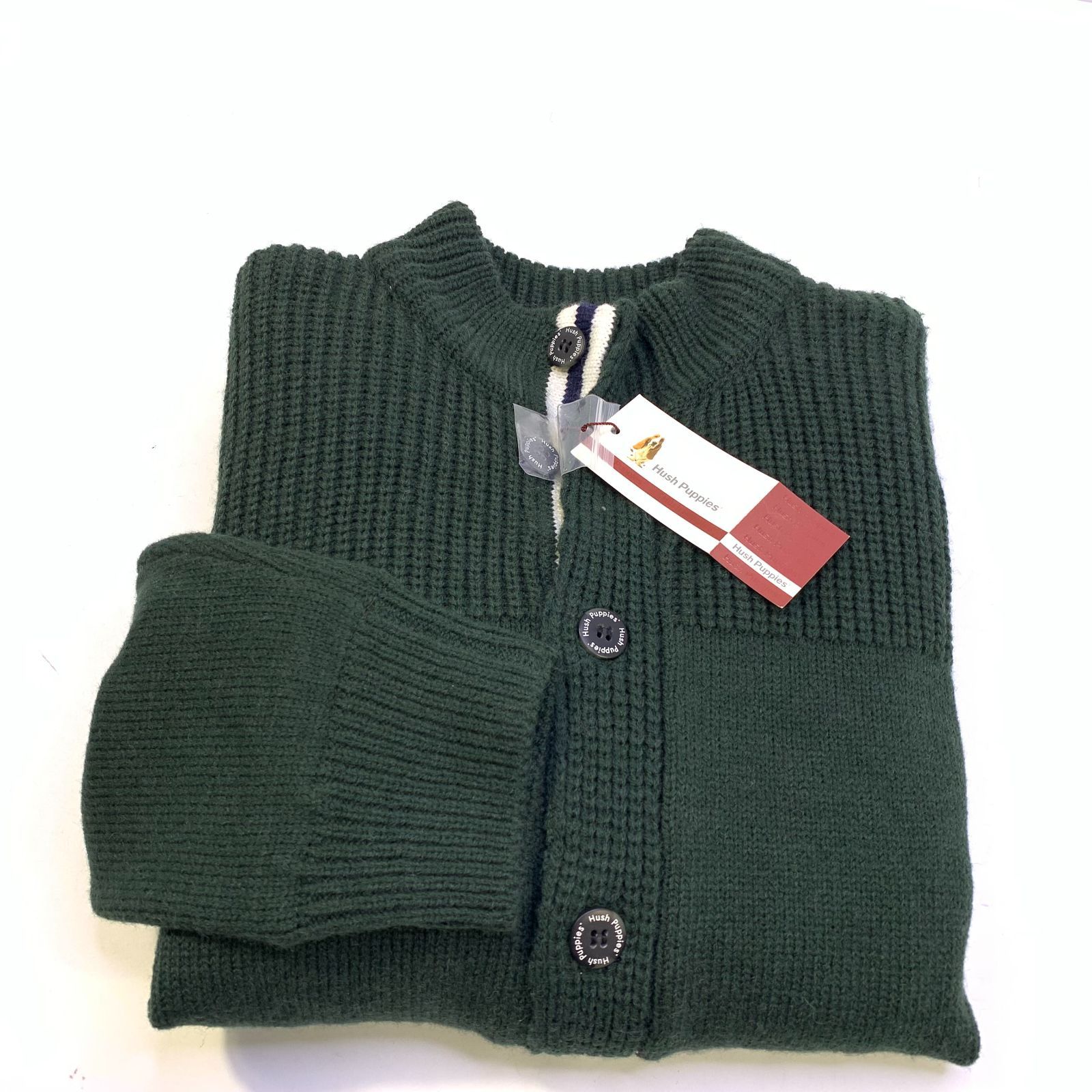 Hush 新品 未使用Hush Puppies ハイネックニット Lサイズ ワインレッド 
