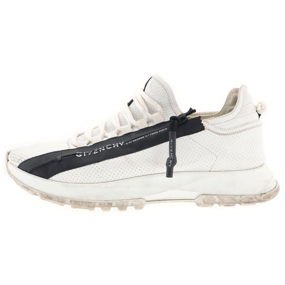 GIVENCHY (ジバンシィ) SPECTRE RUNNER ZIP スペクターランナージップローカットスニーカー シューズ EU43/28.5cm ホワイト
