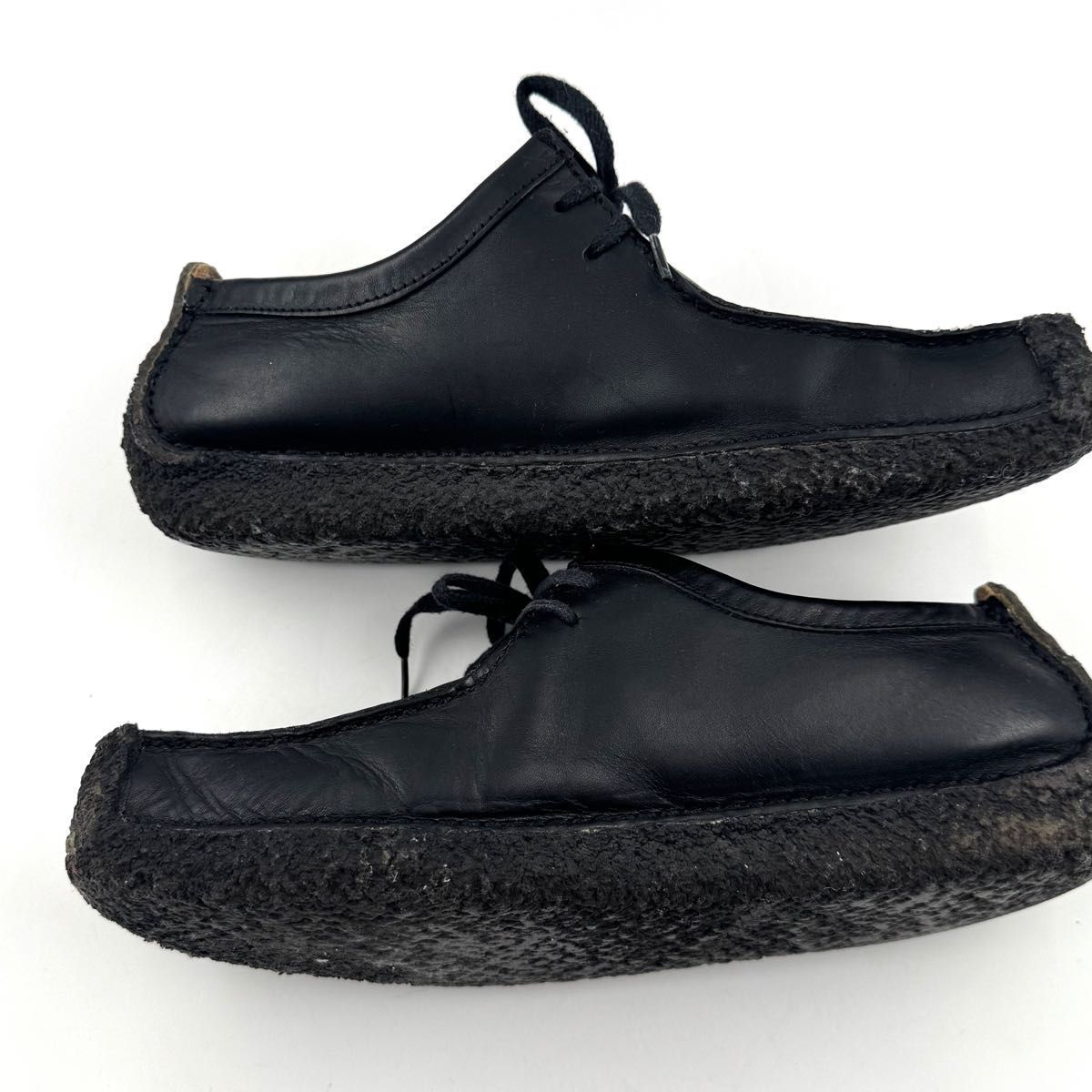  級 Clarks Wallabee クラークス ワラビー ナタリー レザー 本革 ブラック BLACK 黒 UK 8.5 27.5 cm その他 靴