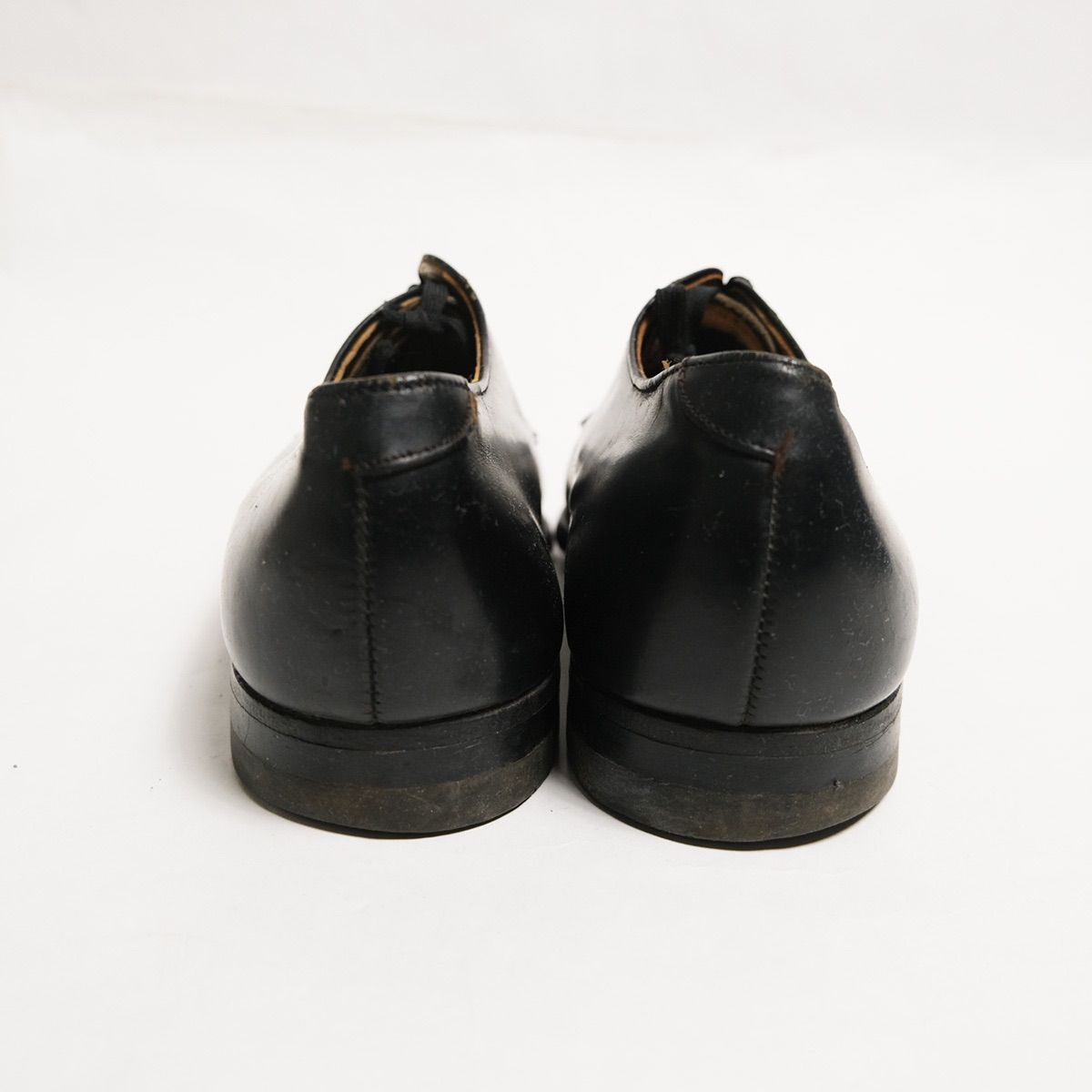 だ*ん様 50s US NAVY サービスシューズ US 8 1/2 ブラック 50's 米軍実物 US NAVY サービス シューズ 8 1/2 W (26,5cm) 黒 USN US