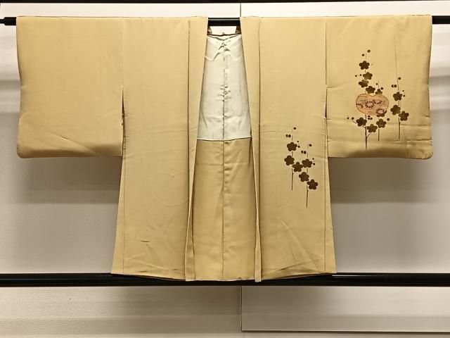 平和屋着物＃羽織　駒刺繍　枝花文　金銀彩　正絹　逸品　CAAX7861ua 平和屋着物＃羽織 駒刺繍 枝花文 金銀彩 正絹 逸品 CAAX7861ua