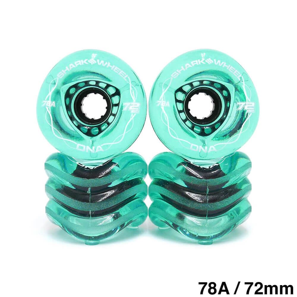 15☆新品 未開封☆ シャークウィール 60mm 78a クリアグリーン Amazon | クルージング用 SHARK WHEEL SOFT WHEEL シャーク