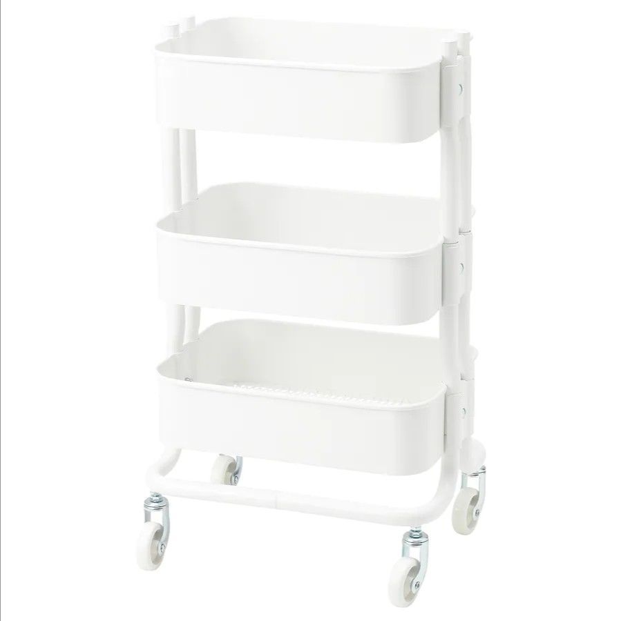 廃盤色✩IKEA イケア ワゴン小 ロースフルト 収納家具キッチン子供部屋
