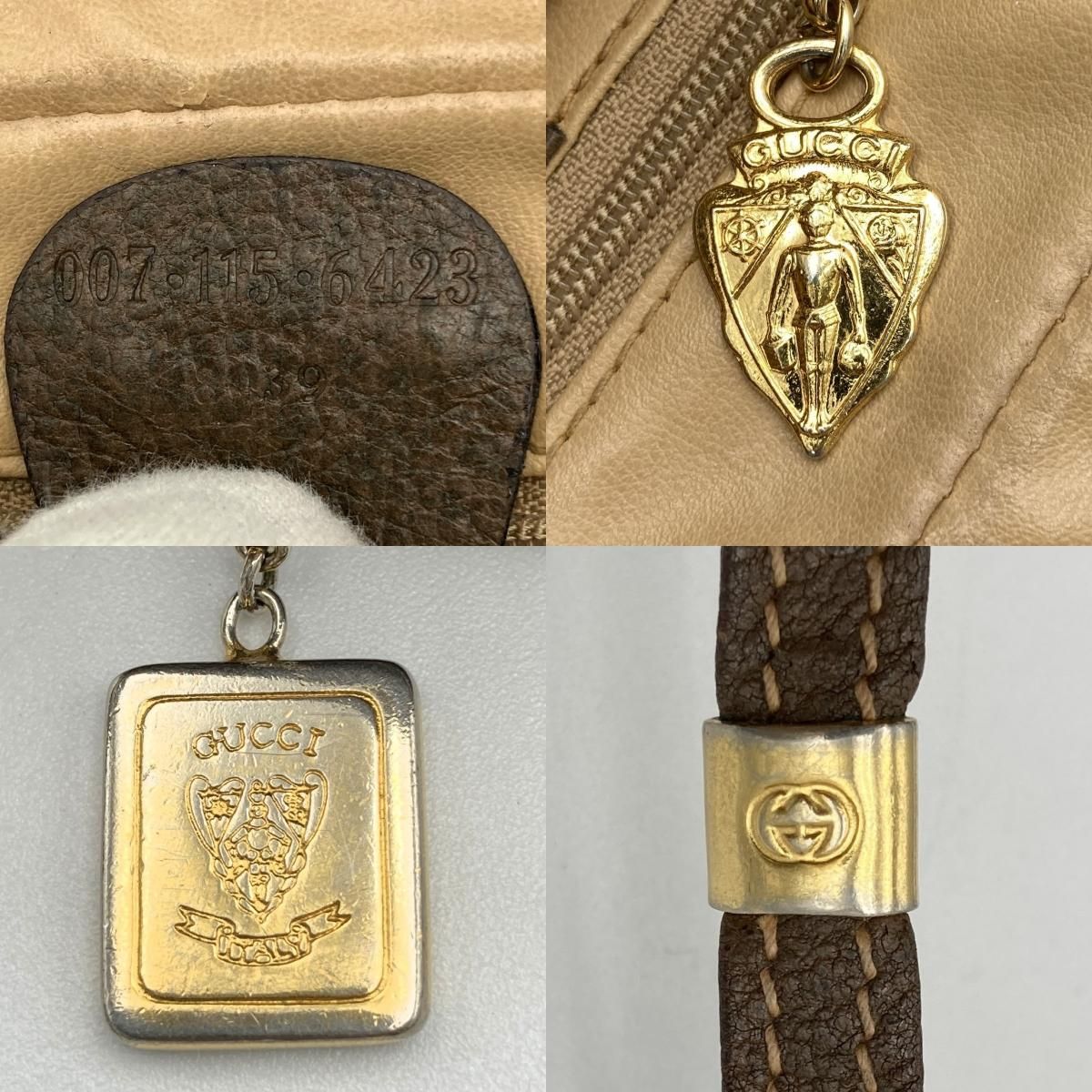 【美品】 オールドグッチ スプリーム ショルダーバッグ GG柄 ベージュ GUCCI（グッチ） 中古 ショルダーバッグ レディース ブランド GUCCI GG