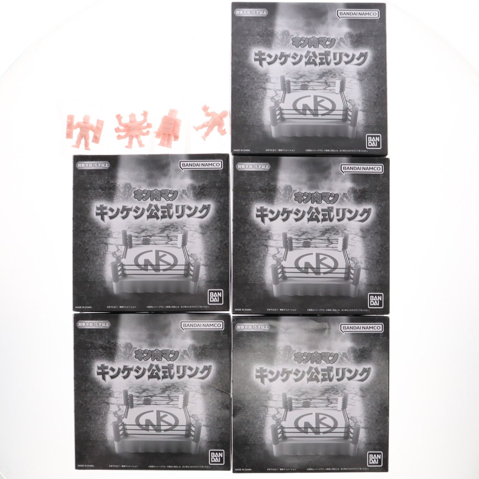 BANDAI - 悪魔騎士キンケシ4体付属 プレミアムバンダイ限定 キンケシ公式リング 死の五重リングセット キン肉マン フィギュア用アクセサリ バンダイ キン肉マン】悪魔騎士キン消し4体が付属「キンケシ公式リング 死