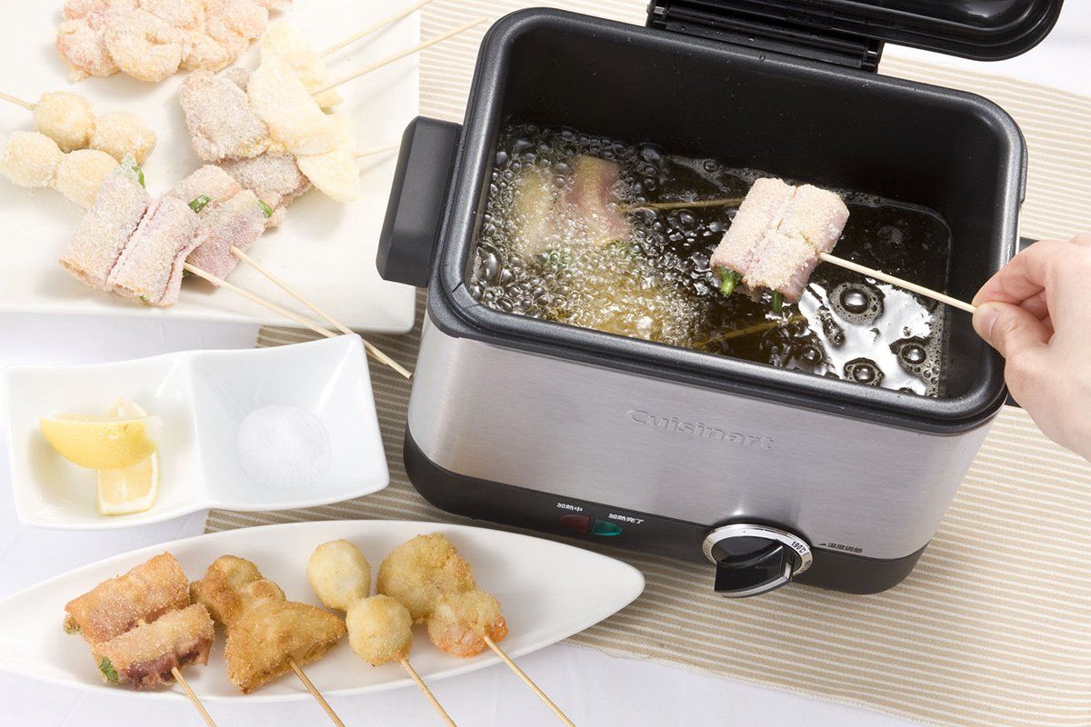 クイジナート 電気フライヤー バスケット付 ブラック CDF-100JBS WWW_KANDAIZUMI_COM