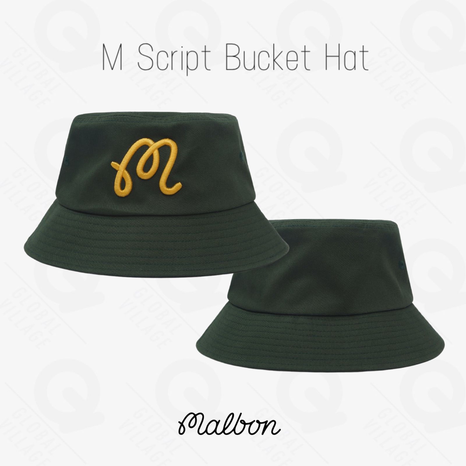 Malbon Golf M Script Bucket Hat - メルカリ
