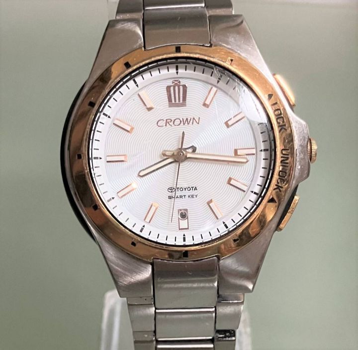 ☆稼動品☆CITIZEN TOYOTA CROWN/シチズン トヨタ クラウン☆ソーラー ...