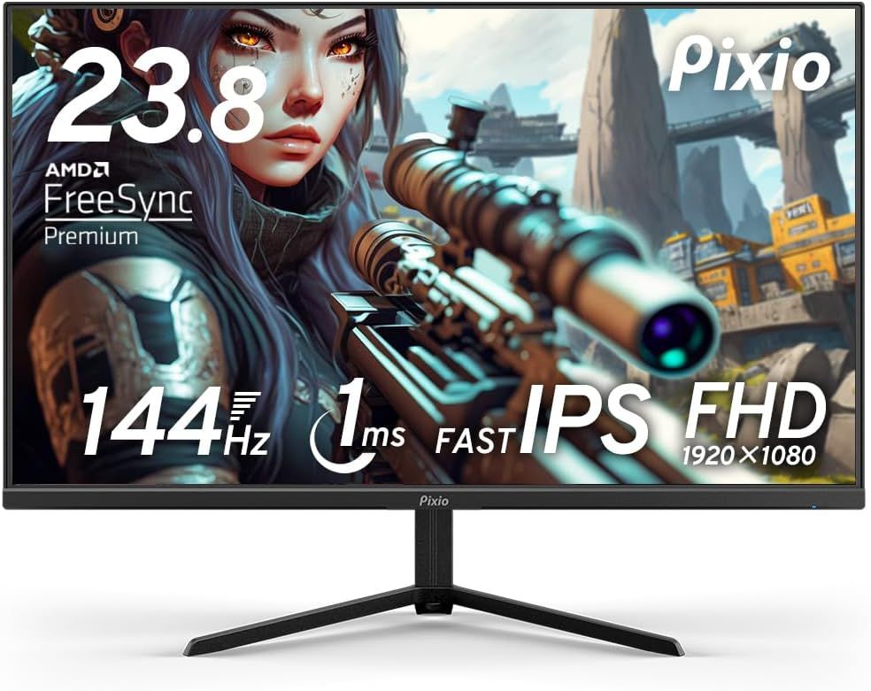 【美品】Pixio PX248 Prime Advanced ゲーミングモニター 23.8インチ FHD IPS PX248PA