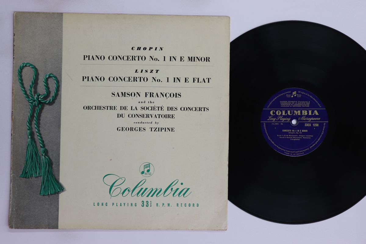 英LP サンソン・フランソワ, ジョルジ ショパン / リスト ピアノ協奏曲 33CX1238 COLUMBIA /00260 英LP サンソン・フランソワ, ジョルジ ショパン / リスト ピアノ