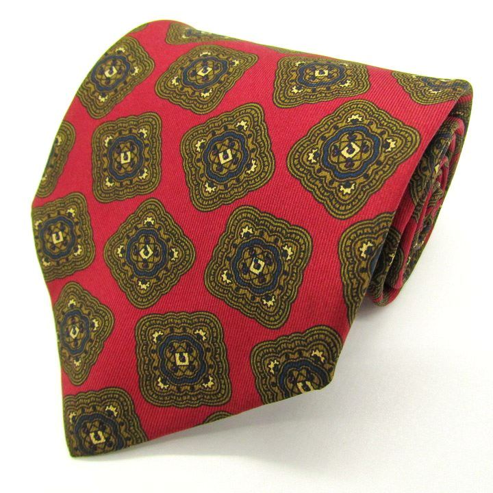 クリスチャンディオール ブランド ネクタイ シルク 総柄 PO メンズ