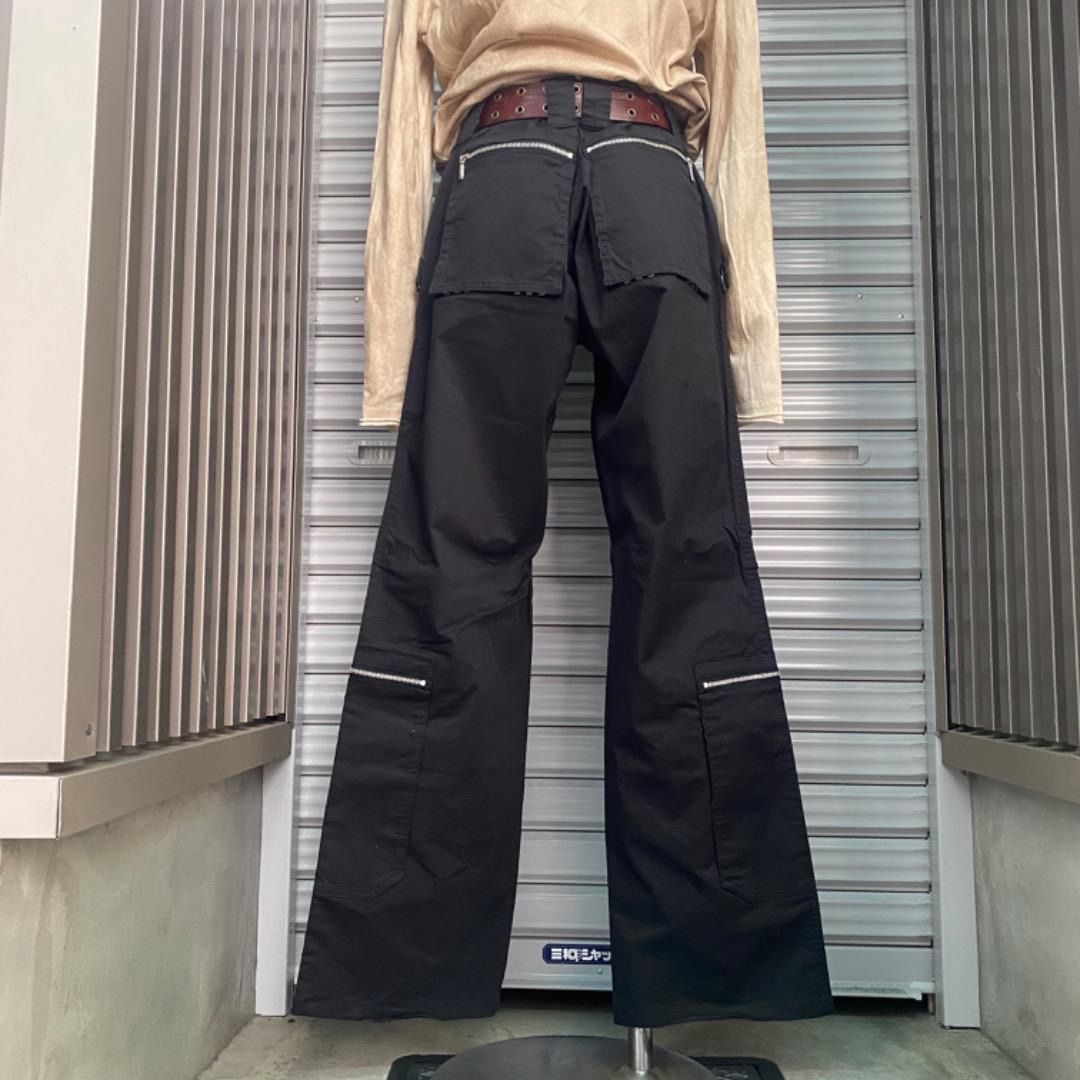 BURBERRY BLACK LABEL 韓国 y2k ファスナー カーゴパンツ