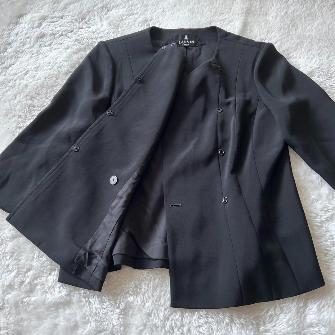 LANVIN NOIR ランバンノワール ノーカラージャケット 美品 XL 42